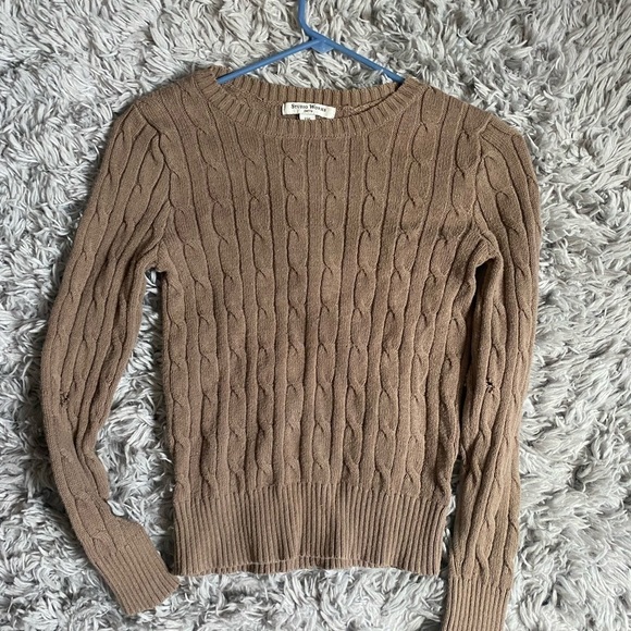 Studio Works Sweaters - Studio Works Petite Brown Sweater